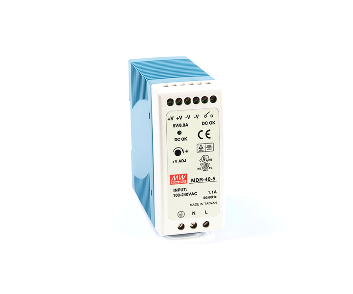Meanwell MDR-40-5 30W 5V 6A Ray Montaj Led Sürücü