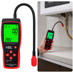 Smart Sensor AS8800C PPM ve LEL Ölçümlü Yanıcı Gaz Kaçak Dedektörü