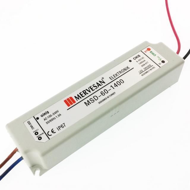 Mervesan Sabit Akım Ac/Dc Smps Led Driver MTD-60-1400