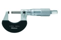 102-301 Isı Yalıtım Çerçeveli Sağlam Tip Dış Çap Mikrometresi 0-25 mm