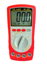 Class MY-62L Dijital Multimetre Ölçü Aleti Işıklı LCD Ekran