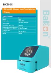 Bakon BK200C Otomatik Havya Ucu Temizleme Cihazı