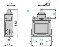 XCKM110 Metal Pimli Dikey Hareketli Limit Siviç