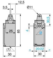 XCKP2102P16 Makaralı Pimli Limit Siviç