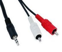 2 Rca 3.5MM Stereo Kablo 1.5 Mt