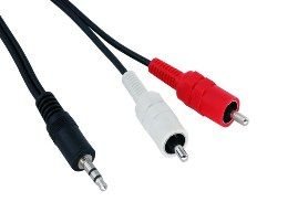 2 RCA 3.5MM Stereo Kablo 5 Mt