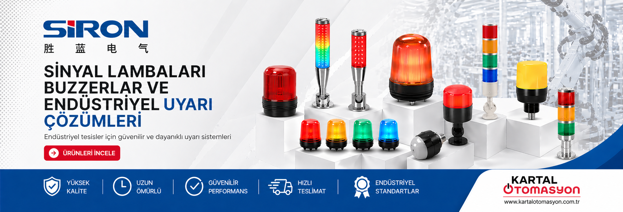 En Uygun Fiyatlarla SIRON Endüstriyel Sinyal ve Uyarı Sistemleri