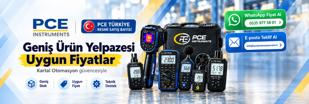 En uygun fiyatlar ve hızlı kargolama seçenekleriyle Kartal Otomasyon PCE resmi Türkiye satış bayisidir.